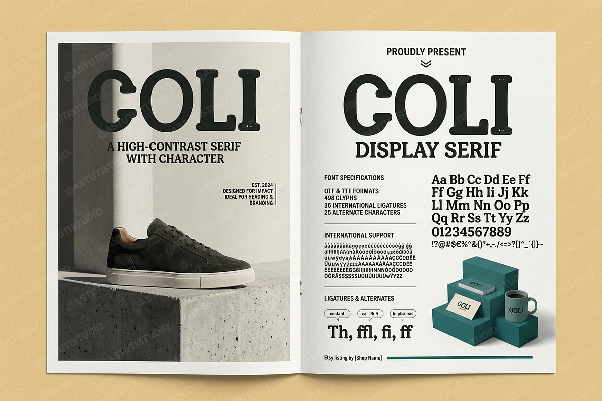 Coli | Modern Luxury Serif, a Serif Font by Astuti Studio (Photo 7 of 22)