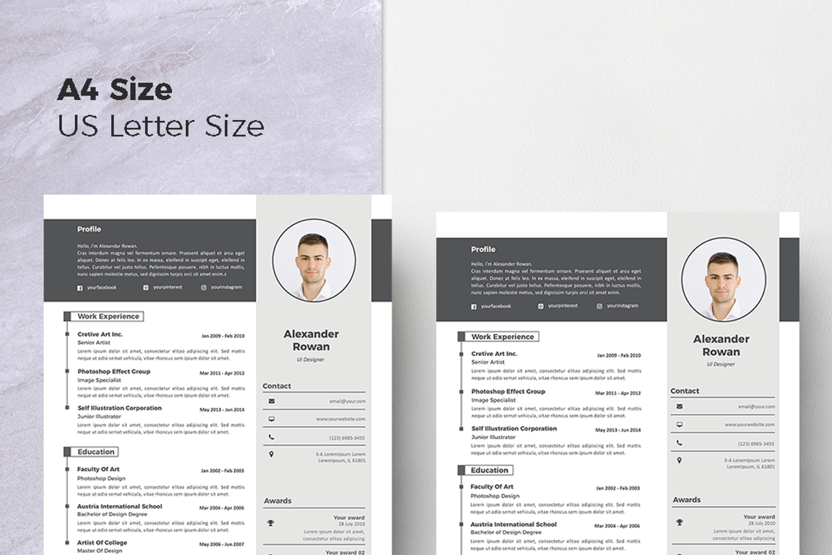 Cover Letter & Resume Template, a Resume Template by Hito Graphic (Photo 8 of 8)