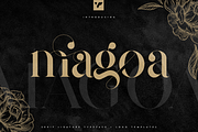 Magoa - Serif Ligature Typeface, a Serif Font by VP Fonts (Thumbnail 1 of 10)