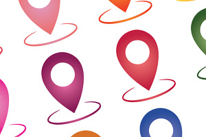 Location Markers Clipart