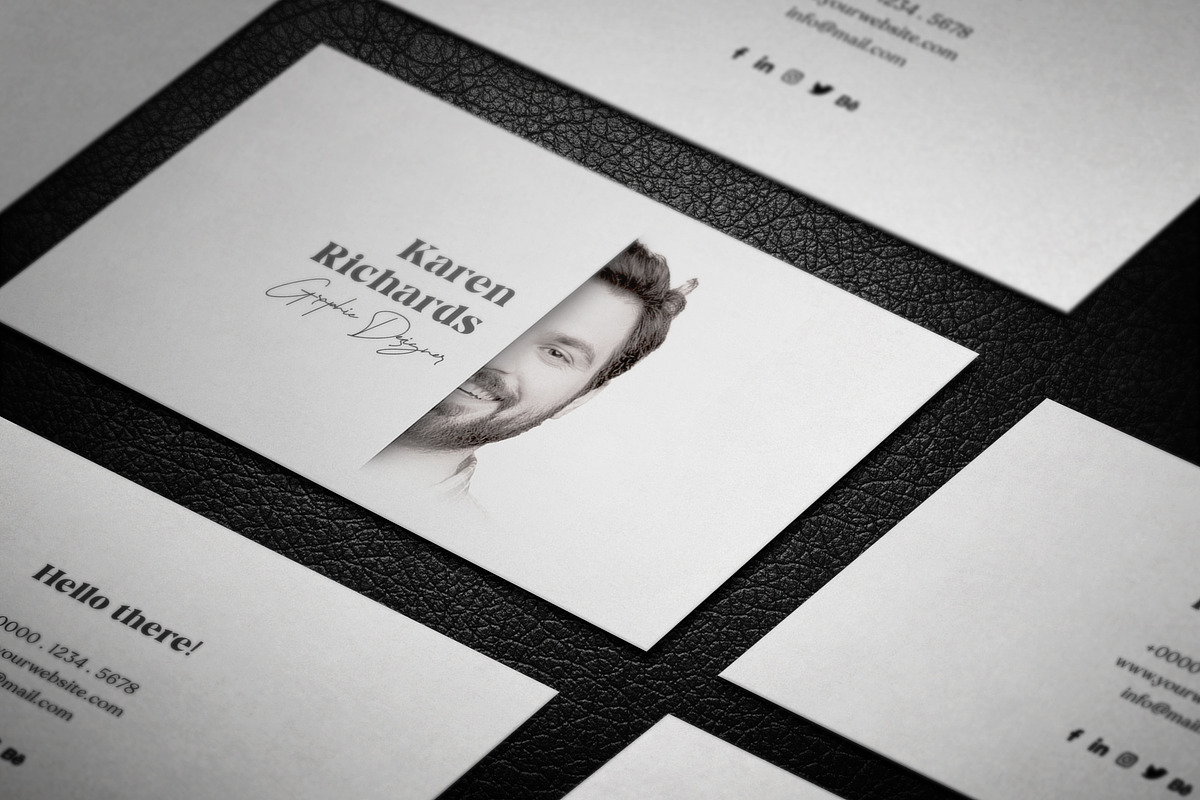 Creative Elegant Business Card, a Business Card Template by Saman Osama (Photo 7 of 7)