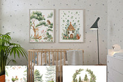 Woodland Forest fall animals clipart, an Animal Illustration by Pattern + watercolor (Thumbnail 7 of 13)