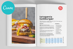 Canva Keto Recipes Cookbook Template