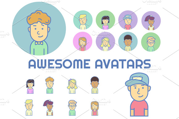 Vector Characters Set