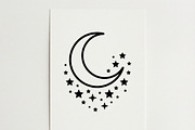 50 Crescent Moon with Stars, an Empty State Illustration by Amazin_art (Thumbnail 19 of 47)