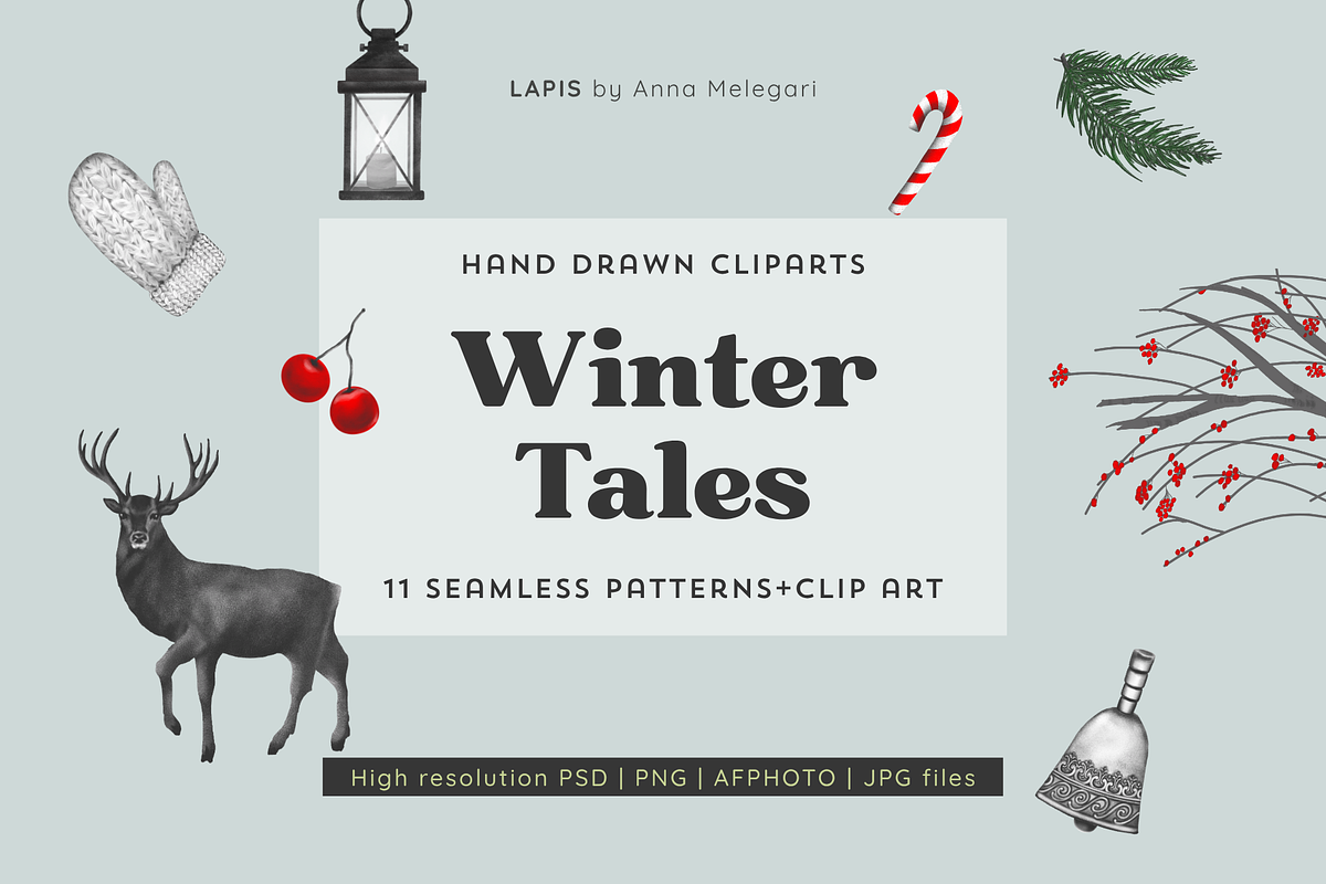 Winter Tales Collection, a Seasonal Illustration by StudioLapis (Photo 1 of 10)