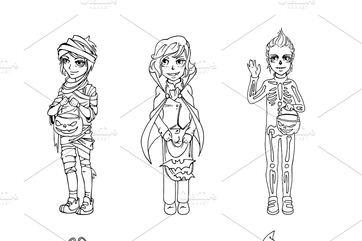 Halloween costumes, an Illustration by yurlick (Photo 2 of 3)