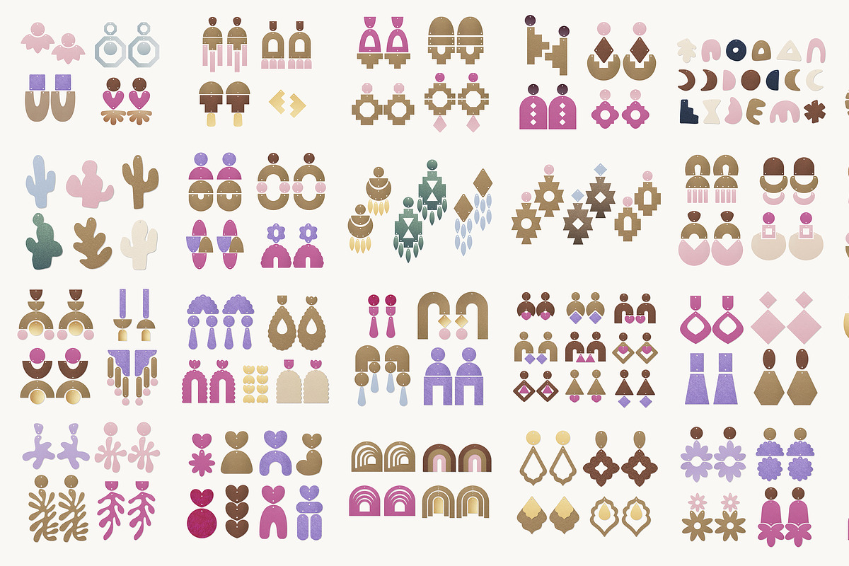 Ultimate Earring Template SVG Bundle, an Object Graphic by LifestyleCraftCo (Photo 7 of 11)