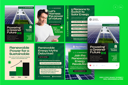 Renewable Energy Instagram Post
