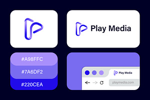 Play Media Logo Design