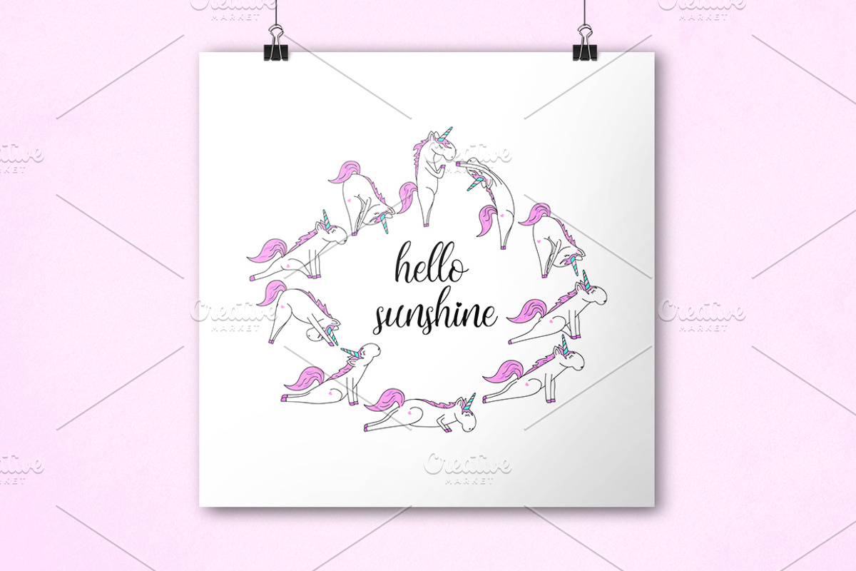 Unicorn's yoga set, an Illustration by CallMeStasia (Photo 4 of 6)