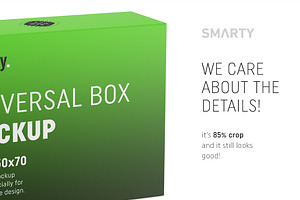 Universal Box Mockup 200x150x70