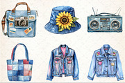 1990 Denim Summer Clipart, an Illustration by Rose Art (Thumbnail 7 of 7)