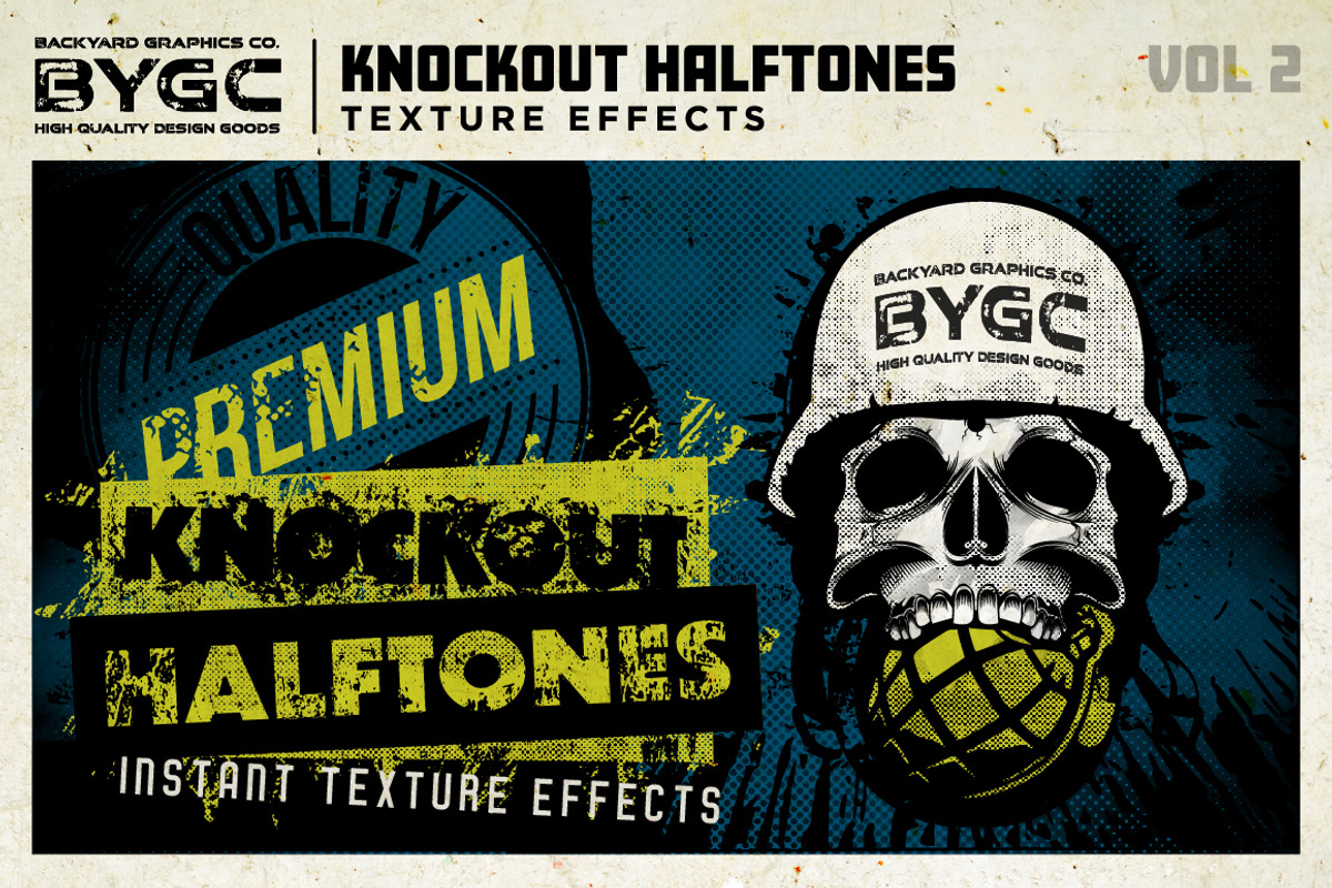 Knockout Halftone Textures Vol 2, a Texture Graphic by BackYard Graphics Co. (Photo 2 of 7)
