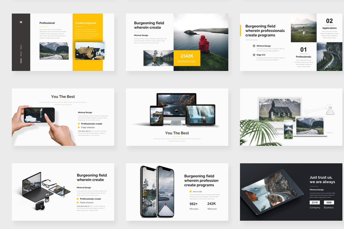Unisa Creative Keynote Template, a Presentation Template by One Percent Studio (Photo 6 of 17)