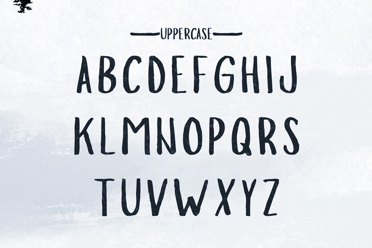 Slopes Brush Font preview 2