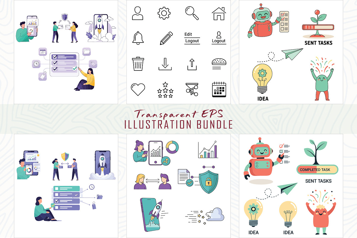 Ui ux elements concepts design set, a Decorative Illustration by Sofia's Fashion (Photo 3 of 6)