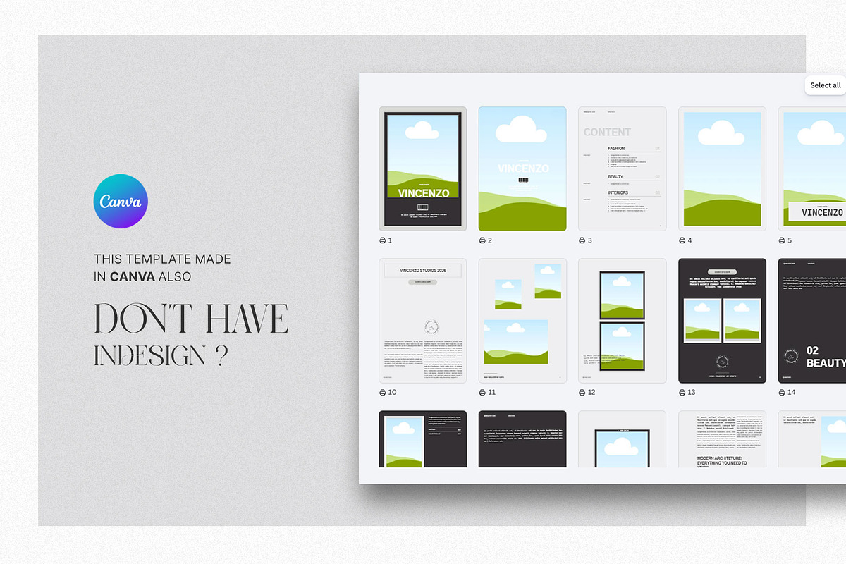 VINCENZO · Magazine | CANVA, a Magazine Template by KreateTribe (Photo 7 of 9)