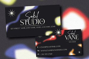 Grey Business Card Gradient Assets, a Business Card Template by wavebreak