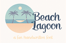 Beach Lagoon, Brush Script Font