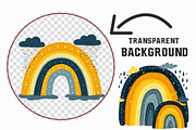 Cute Rainbow Clipart, an Illustration by Libby Wishes (Thumbnail 7 of 7)