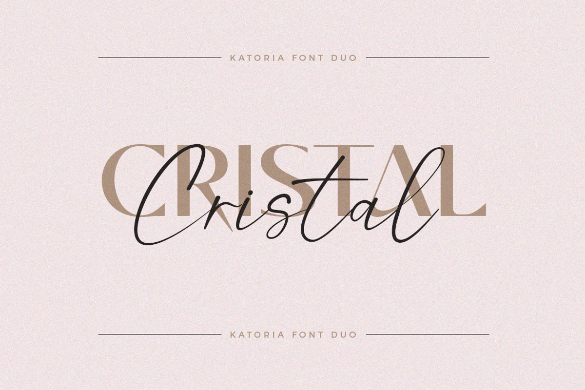 Katoria Font Duo / Script & Sans, a Sans Serif Font by Dora Typefoundry (Photo 6 of 11)