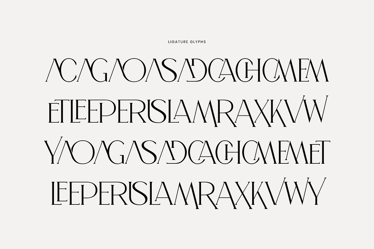 Lecmer Elegant Ligature Serif Font, a Serif Font by Perfectype (Photo 8 of 8)