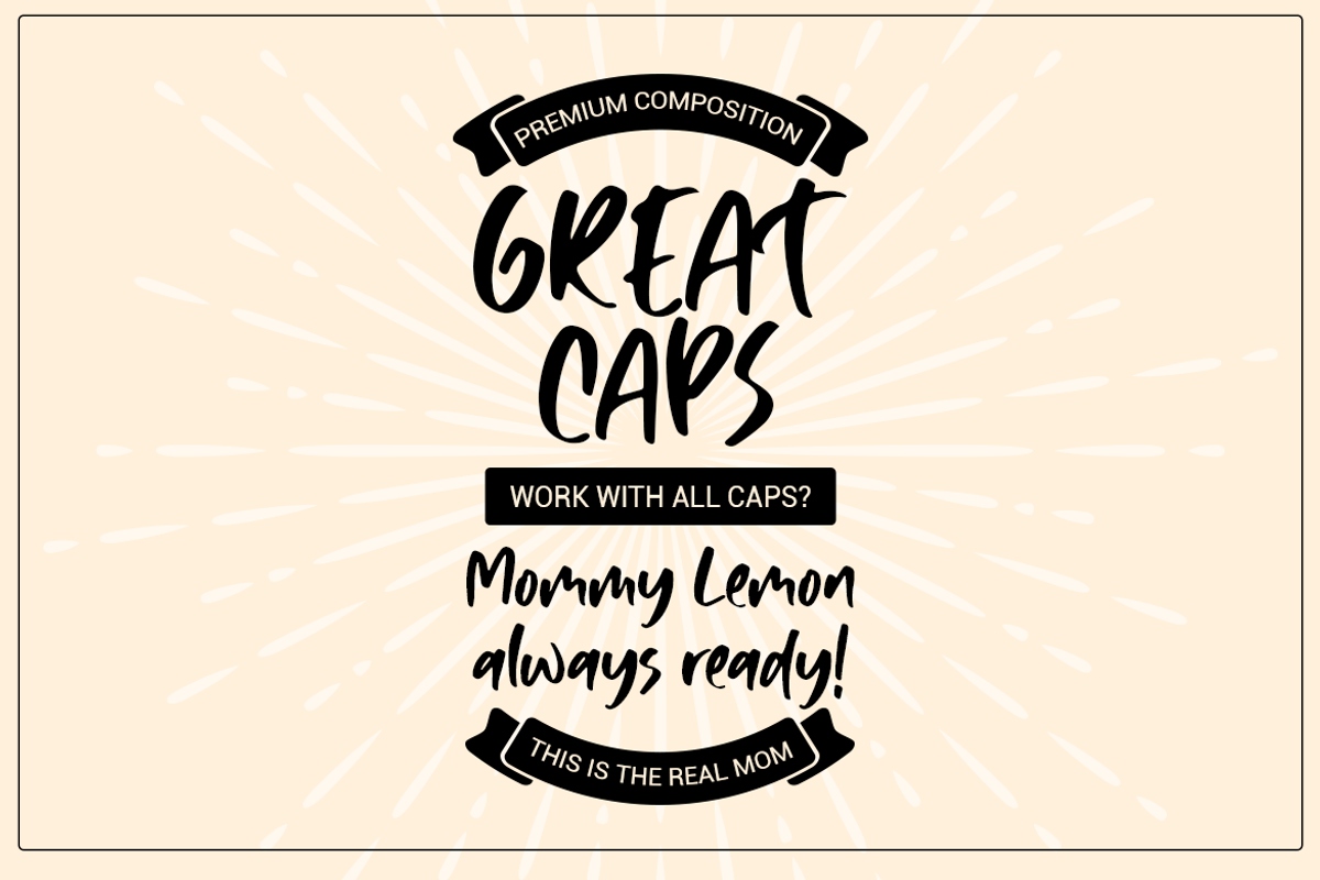 Mommy Lemon - Fun Typeface preview 2