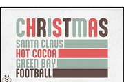 12 Christmas Football SVG Bundle, a Graphic by BeeCraftR (Thumbnail 4 of 11)