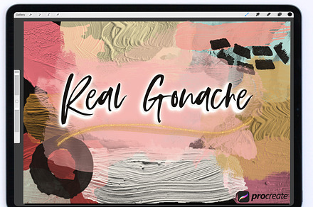 Real Gouache Procreate Brushes