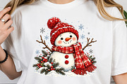Christmas Snowman PNG Design, a Seasonal Illustration by Craft Nest (Thumbnail 4 of 6)
