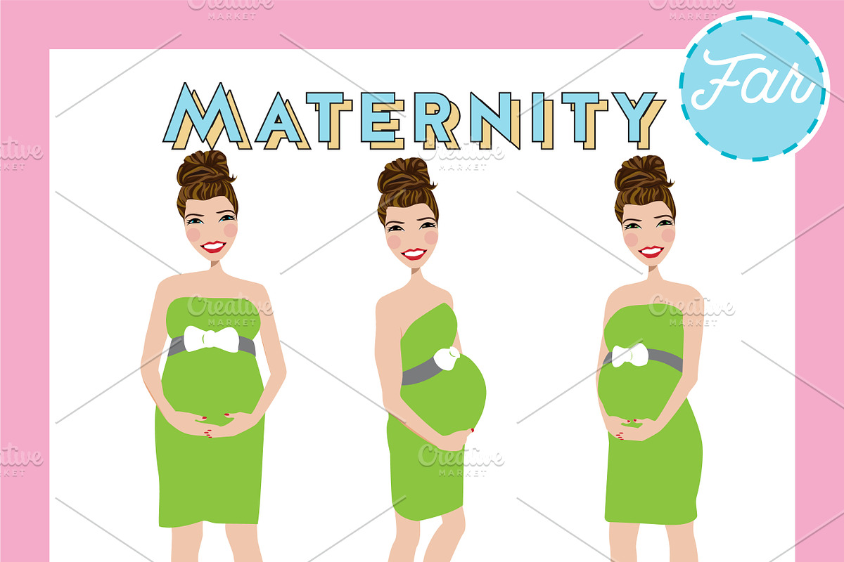 Maternity Pregnant Portrait Creator, a Person Illustration by Lauren Lesley Studio (Photo 14 of 45)