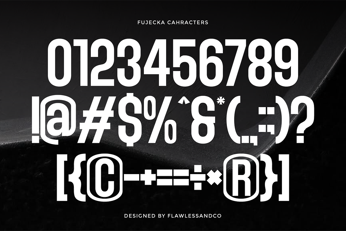 Fujecka - Condensed Sans Family Font, a Sans Serif Font by Flawless And Co (Photo 8 of 10)
