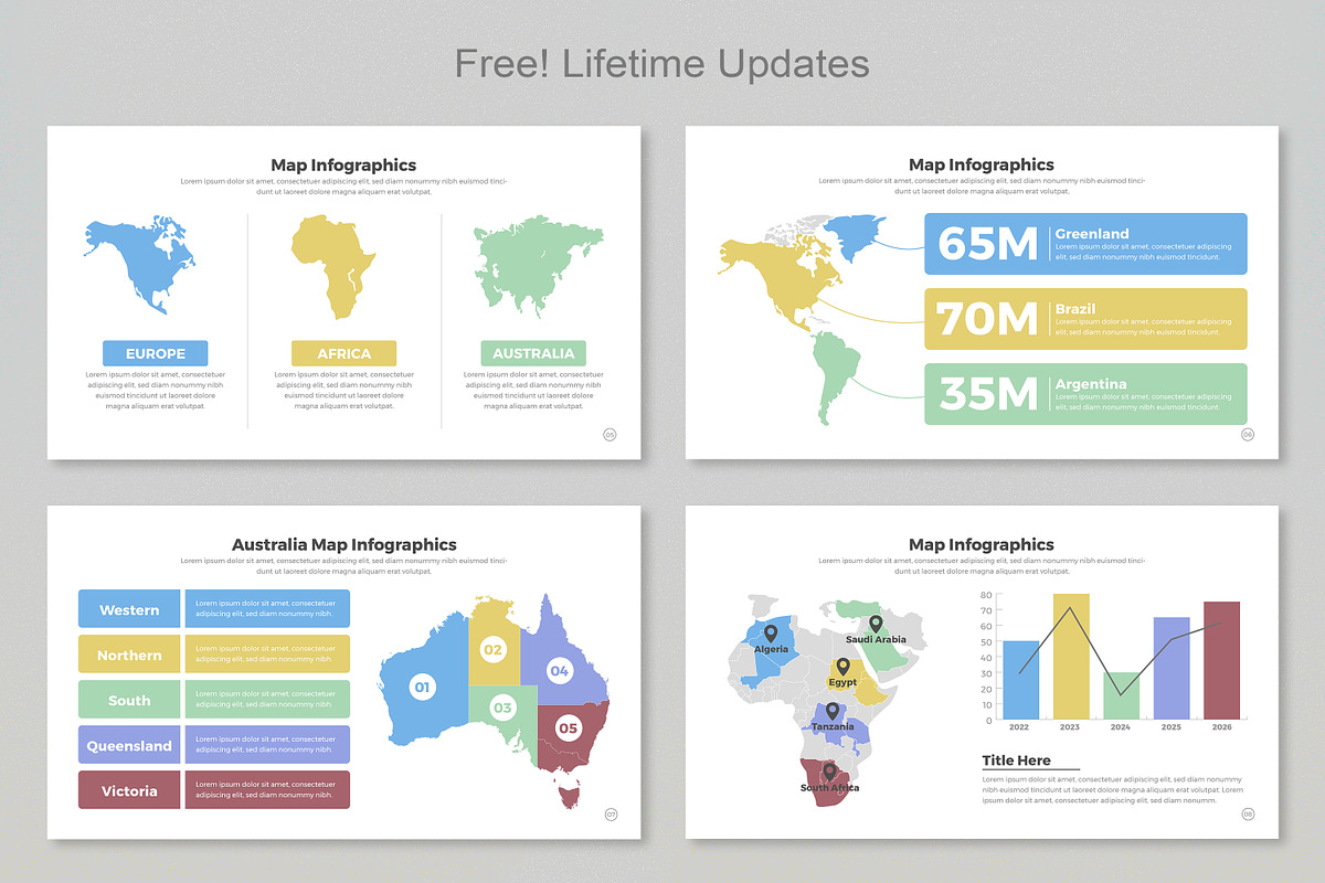 Map Infographic Google Slide, a Presentation Template by Mighty-Slide (Photo 3 of 8)