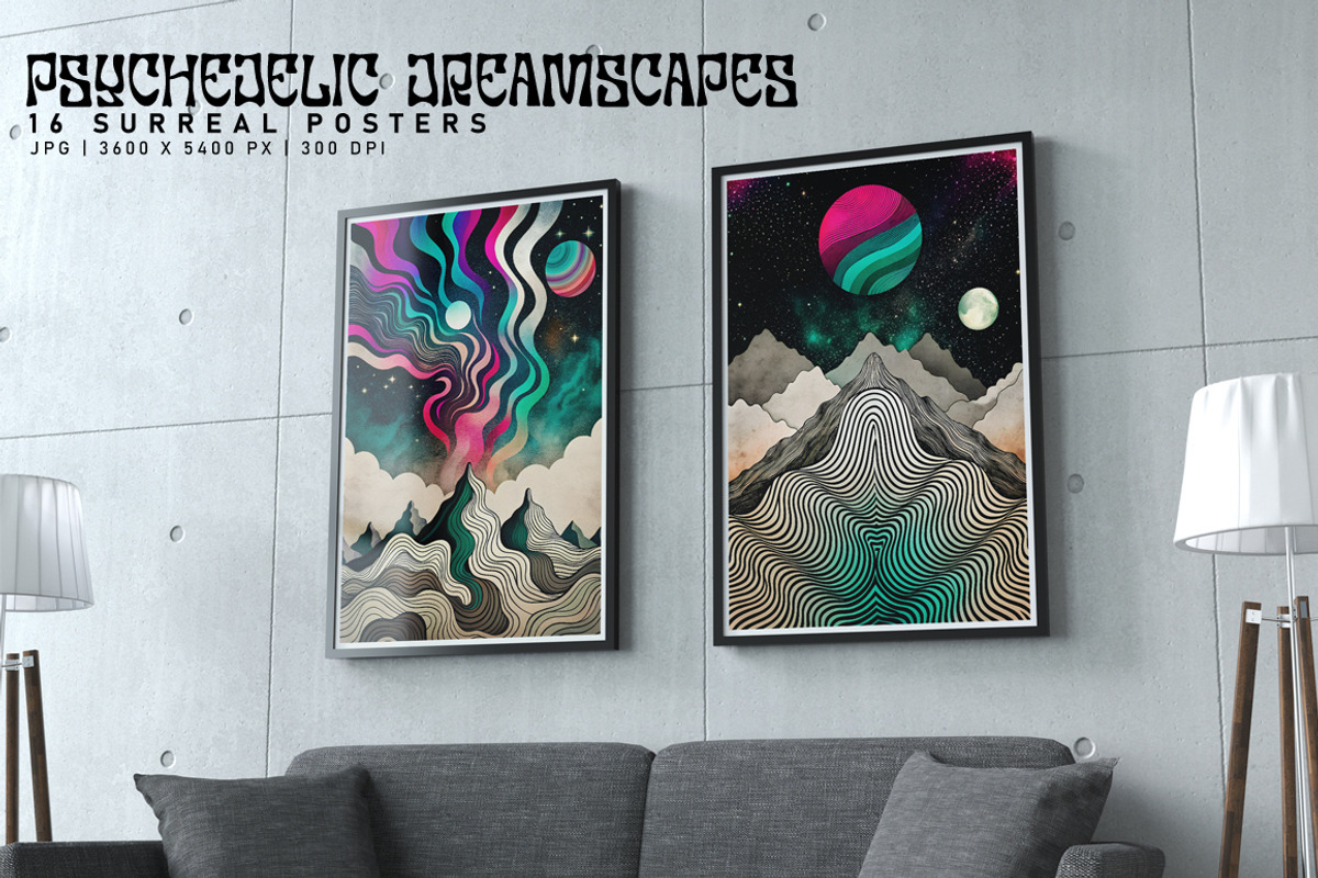 Psychedelic Dreamscapes, a Decorative Illustration by Digital Art Creations (Photo 9 of 9)