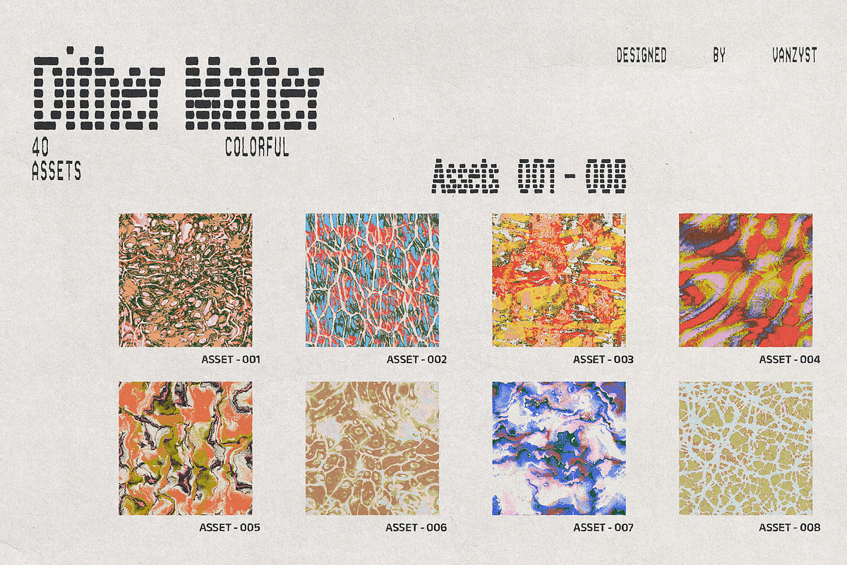 Dither Matter Seamless Patterns, a Pattern Graphic by Vanzyst (Photo 2 of 10)