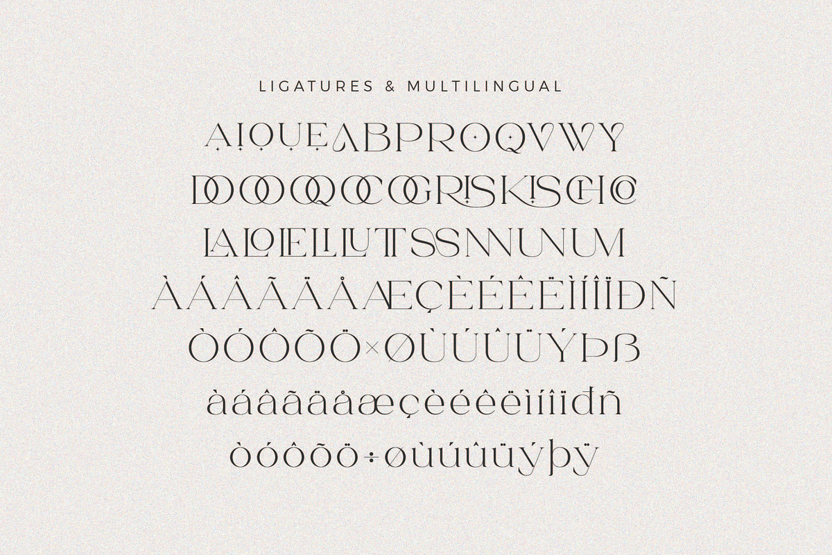Larisa - Stylish Serif Font, a Serif Font by Aqeel_Art (Photo 9 of 9)