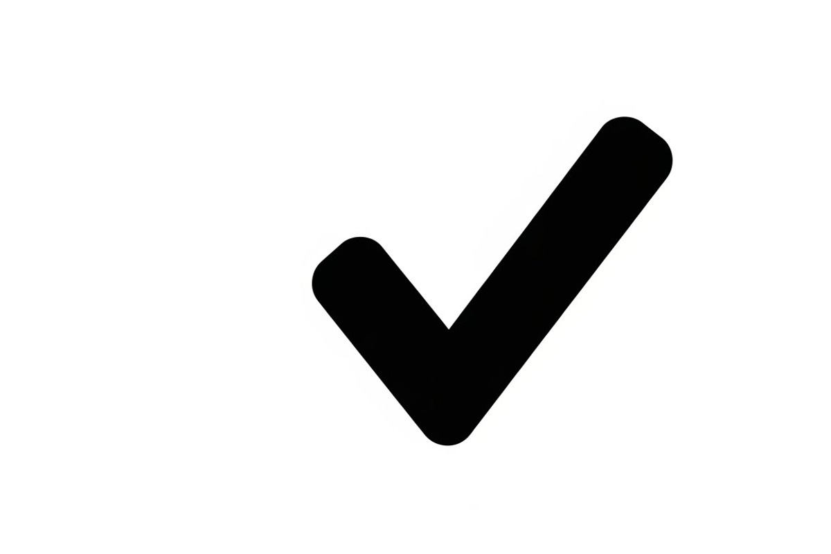 Simple and bold checkmark silhouette, an Illustration by Amazin_art (Photo 10 of 26)