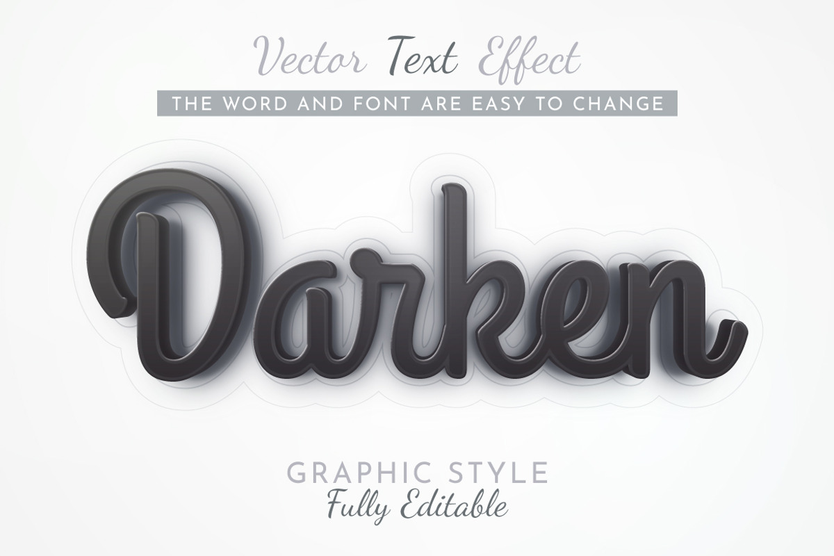 Stroke Black Editable Text Effect, a Layer Style Add-On by rwgusev (Photo 1 of 7)