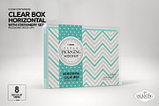 Clear Box with Stationery Set Mockup, a Packaging Mockup by INCDesign (Thumbnail 2 of 19)