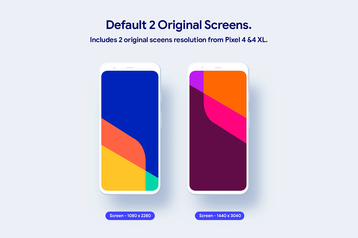 Pixel 4 & 4 XL - 20 Clay Mockups, an Android Mockup by Asylab (Photo 7 of 34)