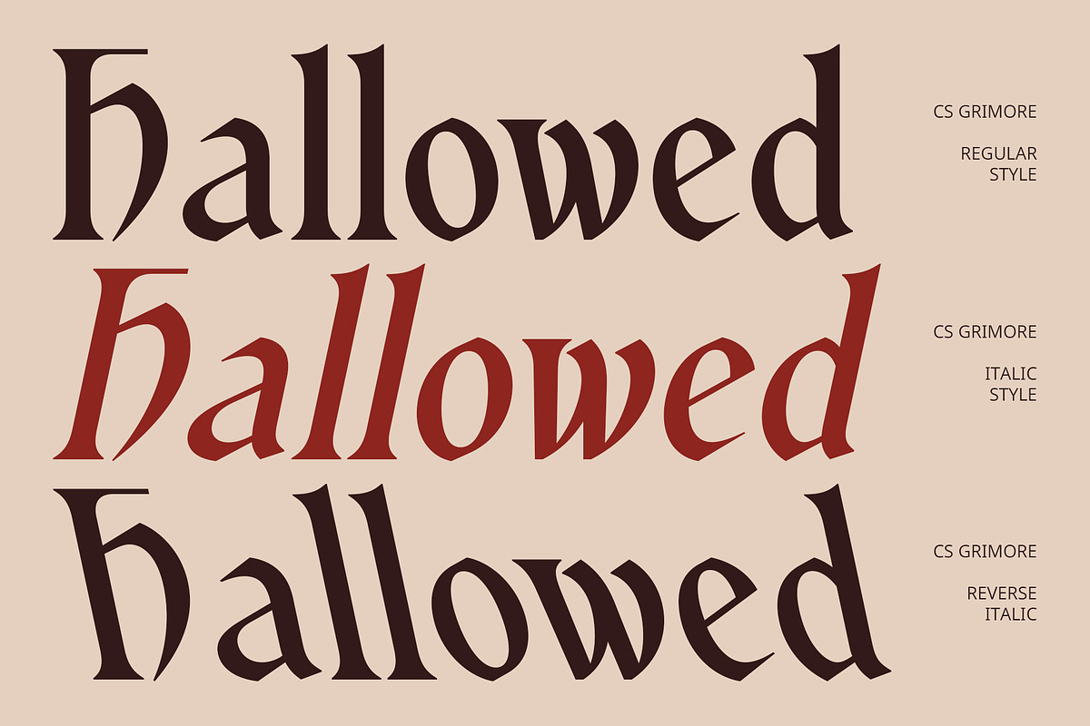 CS Grimore – Gothic Font, a Serif Font by Craft Supply Co. (Photo 4 of 8)