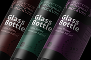 Three Glass Bottles Mockup, a Product Mockup by Reformer Mockup (Thumbnail 1 of 6)