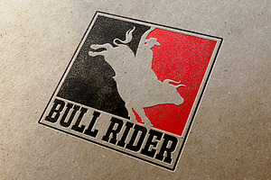 Set Of Vintage Bull Riding Labels