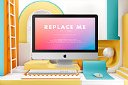 iMac Creative Mockups Set, a Mac Mockup by As Good As Possible (Thumbnail 11 of 16)