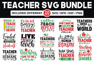 Teacher Svg Bundle