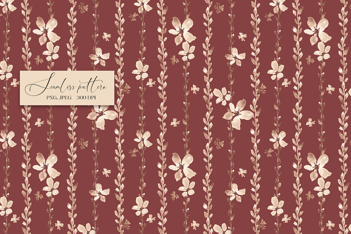 Cute floral seamless pattern, a Pattern Graphic by SirenaArt (Photo 5 of 13)