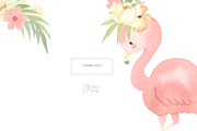 SUMMER PARTY. Watercolor animal set, an Animal Illustration by OlliArtDesign (Thumbnail 9 of 10)