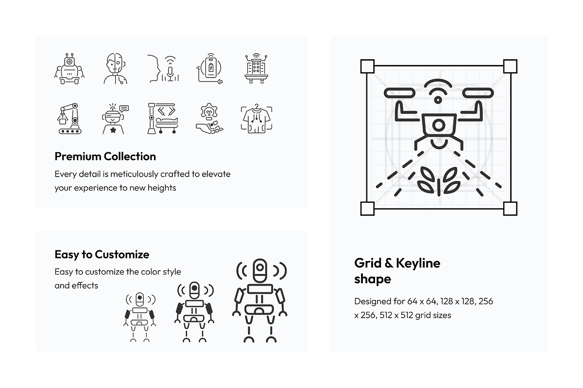 Artificial Intelligence Icons, an Outline Icon by Prosymbols (Photo 3 of 7)
