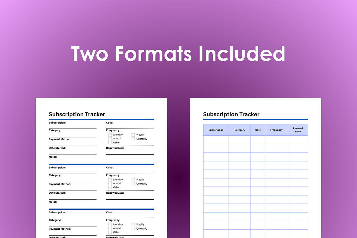 Subscription Tracker - PDF, an App Template by Ardent Workshop (Photo 2 of 4)